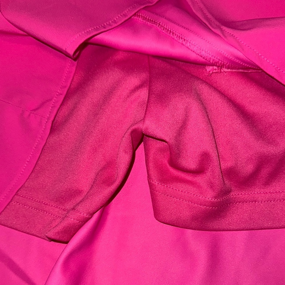 Pink Trumpet Petal  Golf Mini Skort with Ruffled Hem- Microtwill - Picture 7 of 7